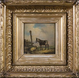 Johannes Carolus Roodenburg - Lot van drie paneeltjes met dieren kopen? Bied vanaf 500!