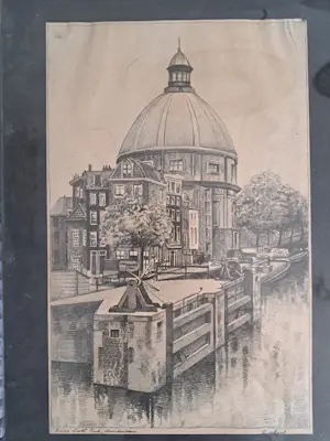 J.B. Lambert Simon - Ronde Lutherse Kerk - Amsterdam kopen? Bied vanaf 10!