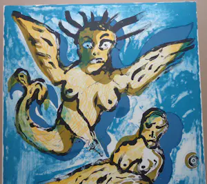 Lucebert - NAAKTE FIGUREN / KLEURLITHO / 76x56cm / SIG kopen? Bied vanaf 50!