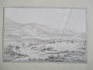 Niet of onleesbaar gesigneerd - 10 Tekeningen Landschap diverse kunstenaars kopen? Bied vanaf 1!