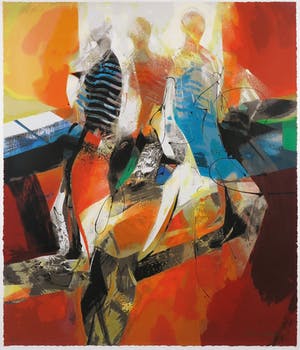 Peter Meijer - Zeefdruk, Wij waren met drie - Ingelijst (Groot) kopen? Bied vanaf 50!