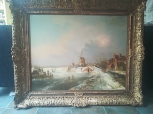 Niet of onleesbaar gesigneerd - Winterlandschap kopen? Bied vanaf 1!