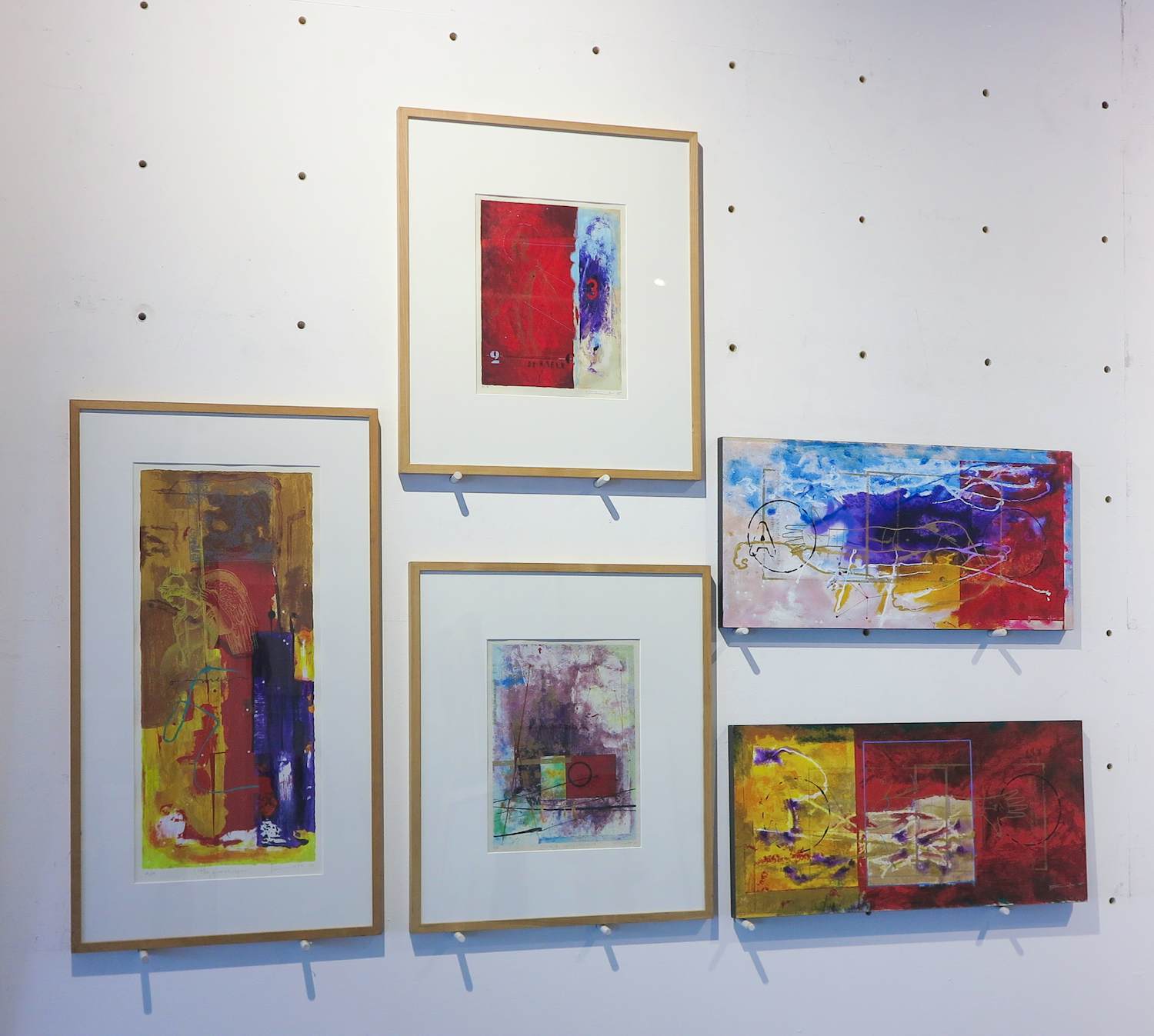 Piotr Konkel - set van VIJF zeefdrukken inclusief lijsten! verkocht voor € 80!