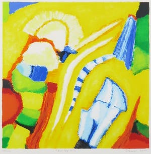 Saskia Bremer - Zeefdruk, New Age a.3. - Ingelijst kopen? Bied vanaf 1!