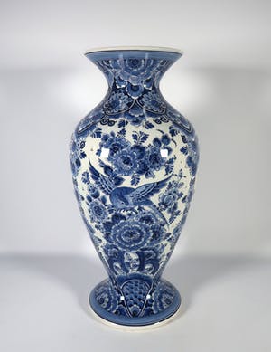 Keramiekfabriek Velsen - Aardewerk, Vaas (Groot) kopen? Bied vanaf 40!