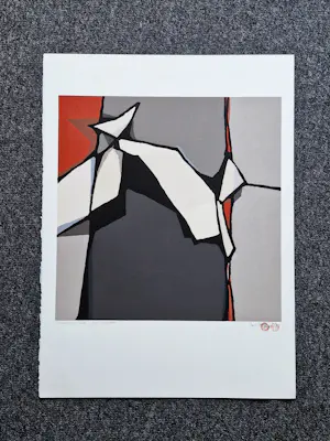 Fon Klement - Grote boardsnede "l'apparitino rouge" beperkte oplage (90) - nieuwstaat kopen? Bied vanaf 68!