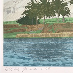 Sees Vlag - Gesigneerde zeefdruk - 'Tussen Luxor en Aswan' - 1981 - 3/68 kopen? Bied vanaf 75!