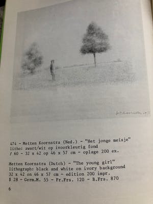 Metten Koornstra - Het jonge meisje kopen? Bied vanaf 50!