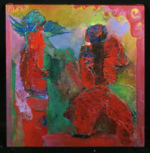 Franscz Witte - Acryl op doek, Schets 10 verkocht voor € 1!