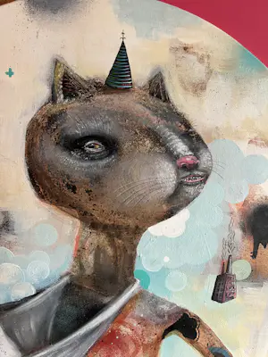 Collin van der Sluijs - Poes op doek kopen? Bied vanaf 1500!