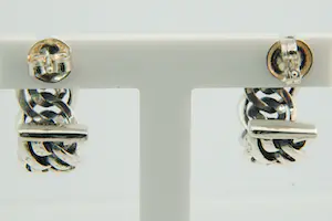 22 - Originele SET 1e ght. zilveren Buddha to Buddha schakel-ring en oorstekers kopen? Bied vanaf 80!