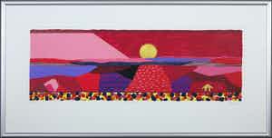 Ronald Boonacker - Zeefdruk, Bonaire - Ingelijst (Groot) verkocht voor € 40!