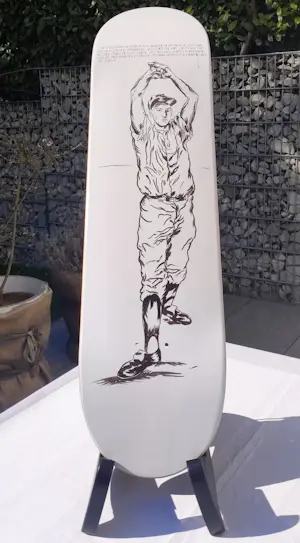 Raymond Pettibon - No Title (The raised hands...) – Skate Deck – Limited Edition kopen? Bied vanaf 275!