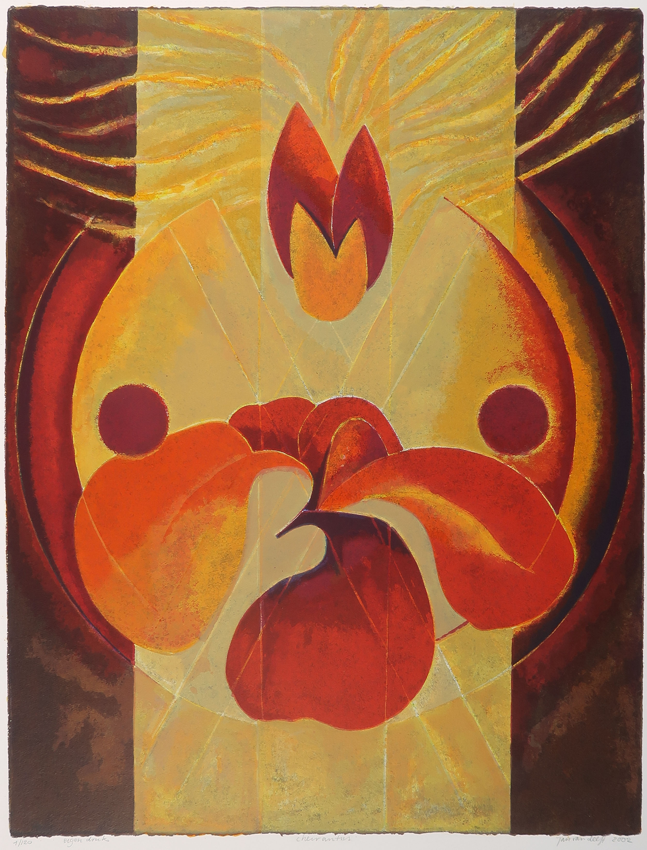 Jan van Delft - Zeefdruk, Cherantus kopen? Bied vanaf 1!