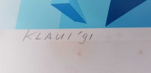 Hans Klaui - Zeefdruk abstract-geometrische impulsen kopen? Bied vanaf 30!