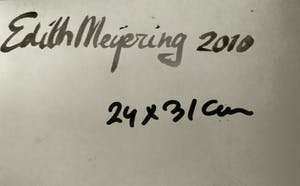 Edith Meijering - Vrouwen portret tussen de bloemen kopen? Bied vanaf 200!