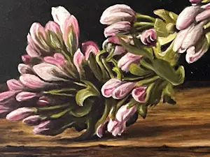 Jan Teunissen - Prunusbloesem op een bemoste steen kopen? Bied vanaf 400!