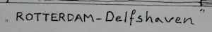Sees Vlag - Zeefdruk: Rotterdam Delfshaven - 1979 kopen? Bied vanaf 70!