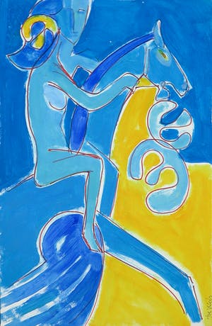 Joe Wols - Acryl op papier, Zonder titel kopen? Bied vanaf 1!