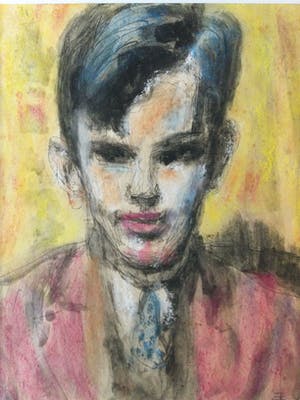 Johan Dijkstra - Groninger Ploeg, portret van Ploeg schilder Jan van der Baan kopen? Bied vanaf 450!