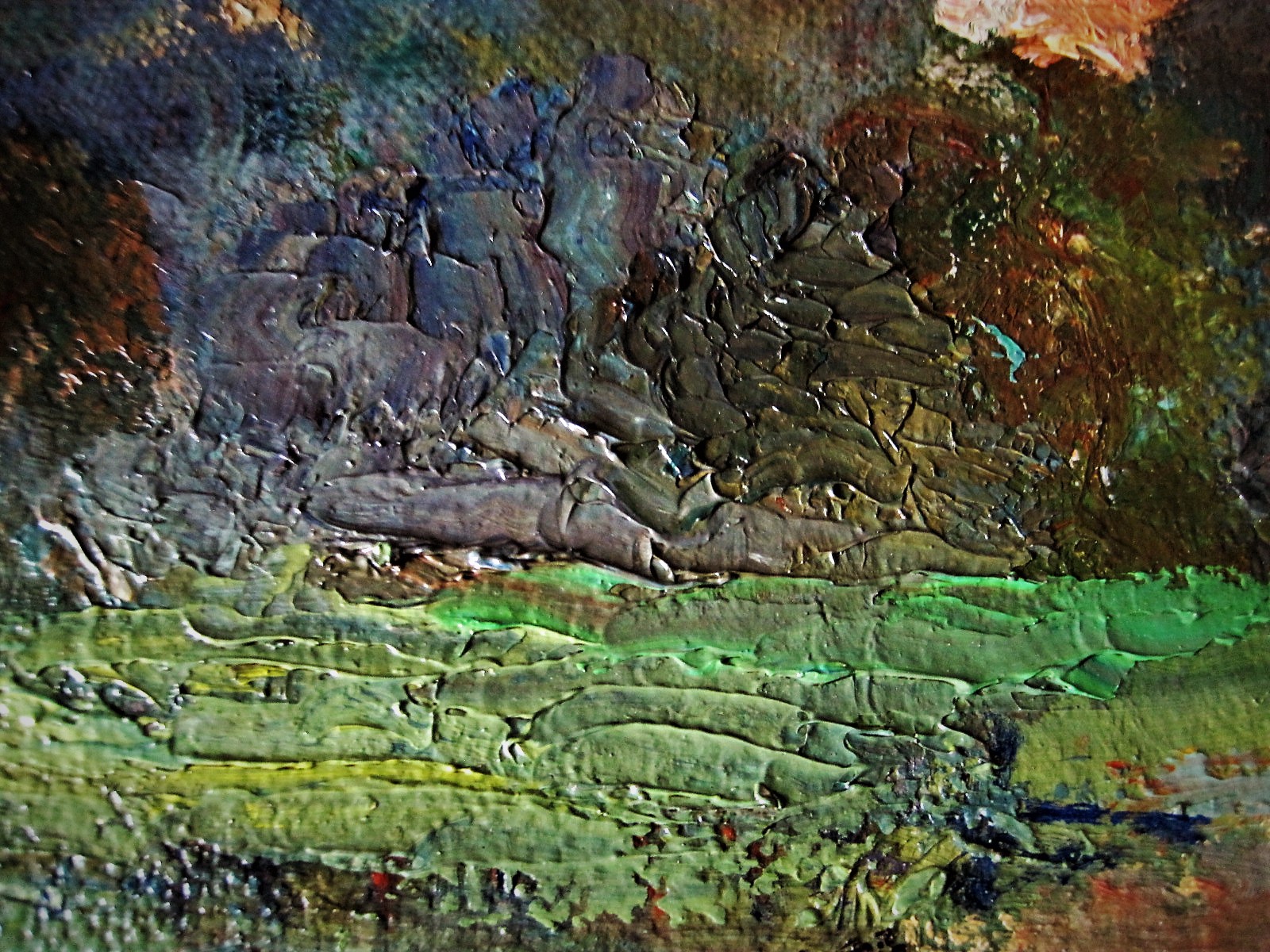 Maurits Verbist - Adembenemend olieverf "Landschap namiddag" van "de laatste Vlaams Expressionist" kopen? Bied vanaf 1!