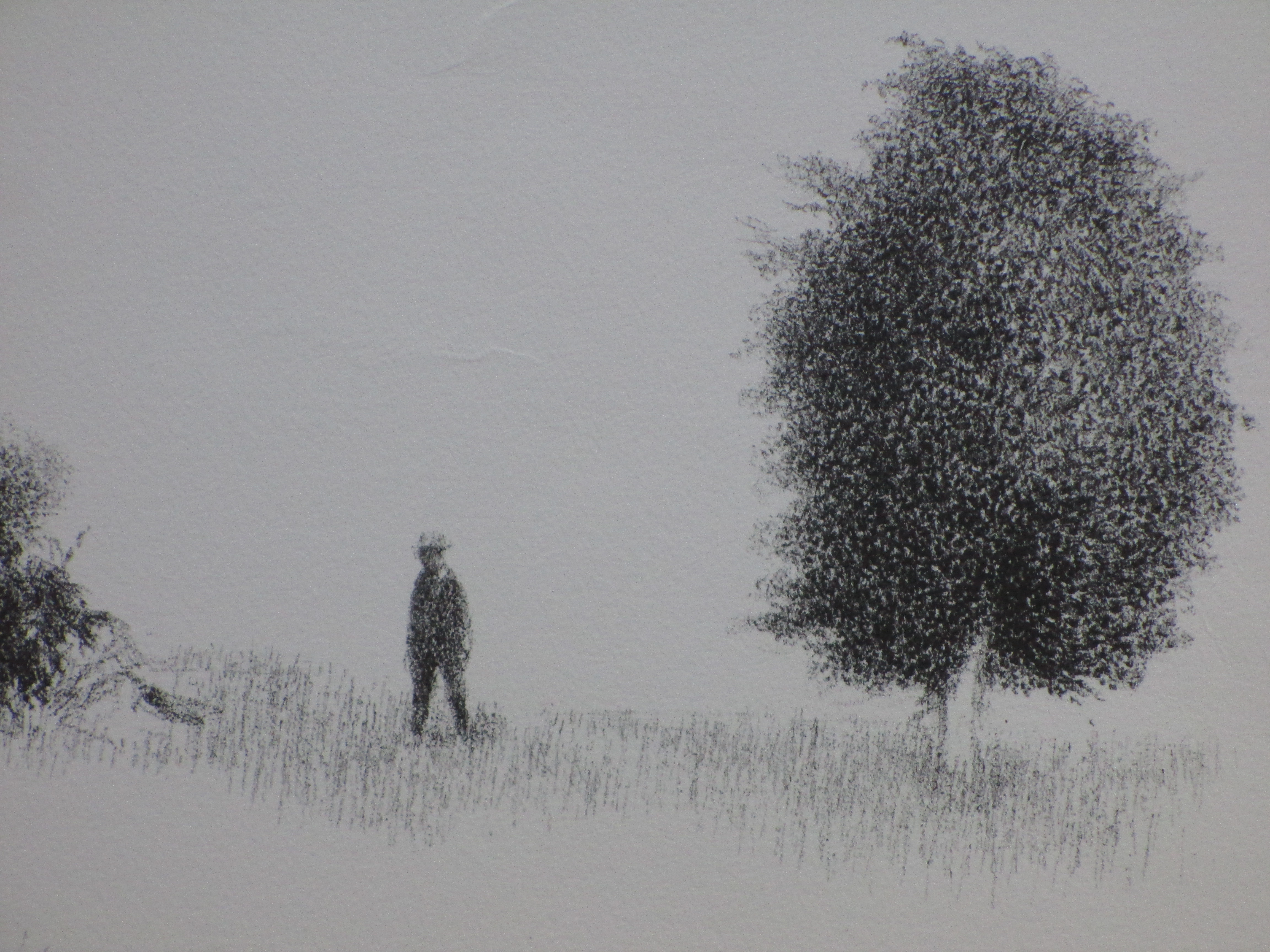 Metten Koornstra - Persoon in mysterieus landschap - Litho kopen? Bied vanaf 45!