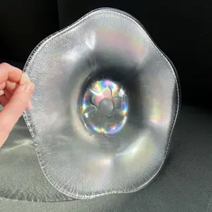 Willem Rozendaal - Iriserende Coquille schaal met tincraquelé kopen? Bied vanaf 45!