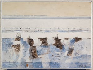 Nino Nien - Sneeuw III, 1976 - Alkyd- en acrylverf op hardboard - BKR Maastricht kopen? Bied vanaf 20!