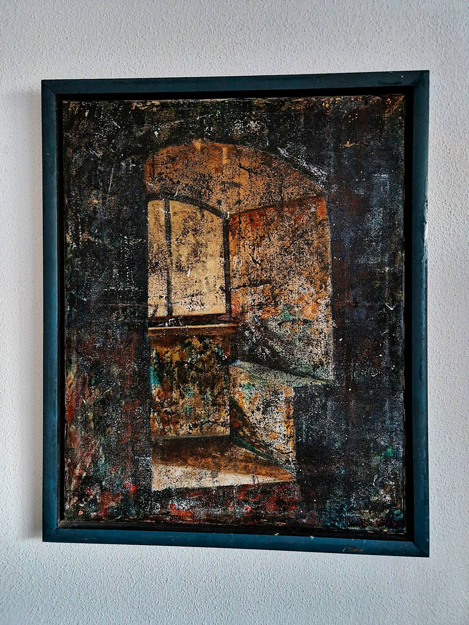 Marianne Sluis - Opnieuw in veiling! GROOT olieverf "Casablanca" -gesigneerd - fraai ingelijst verkocht voor € 10!