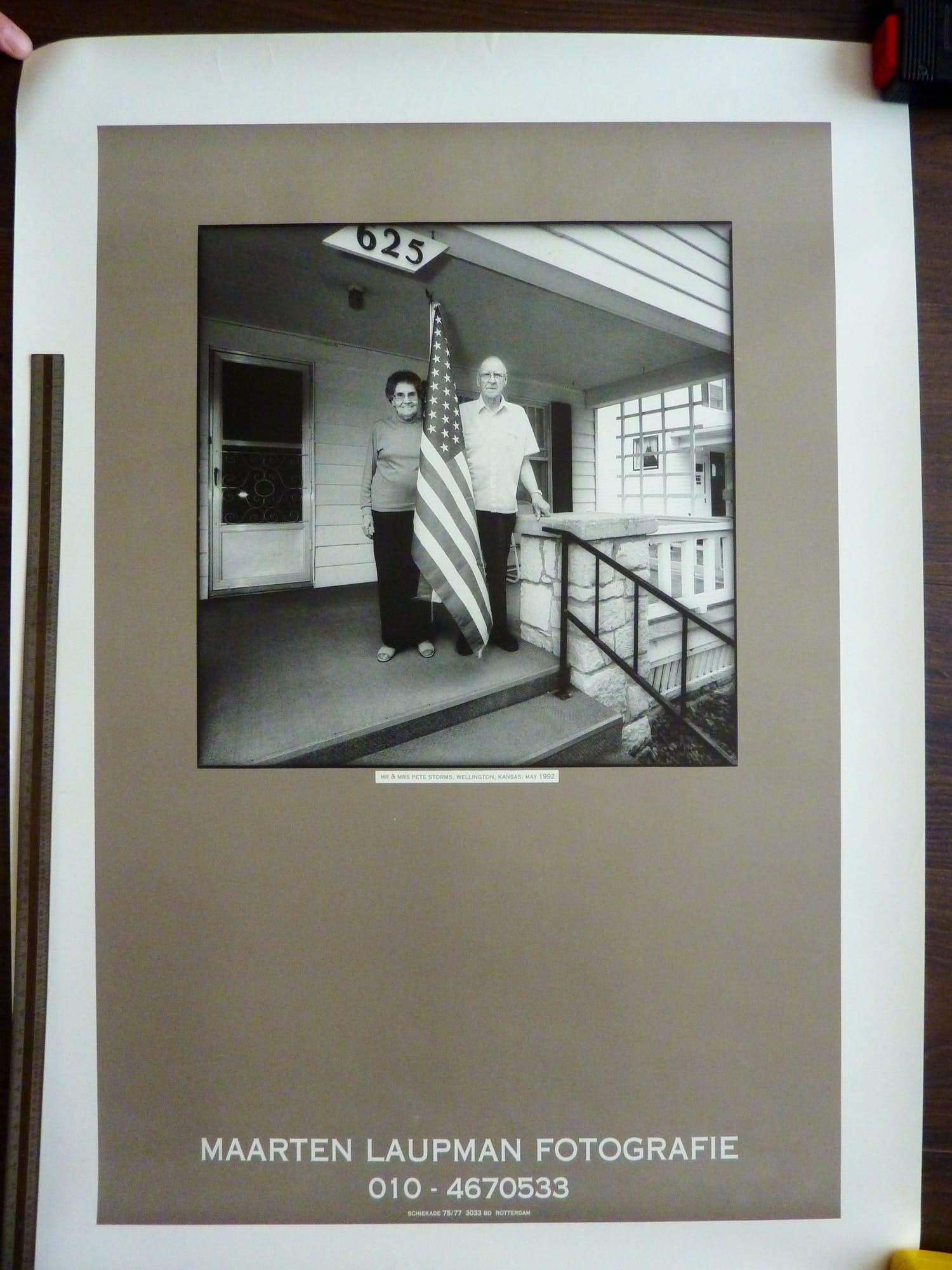 Maarten Laupman - Mr. & Mrs. Pete Storms, Wellington, Kansas Uit: A Whole Lotta Nothing verkocht voor € 1!