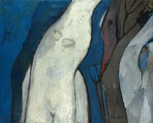 Jos Schimmer - Olieverf op doek, Z.T. (Abstracte compositie) (Groot) kopen? Bied vanaf 1!