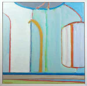 Paul Overhaus - Olieverf op doek, Hoge lucht - Ingelijst verkocht voor € 70!