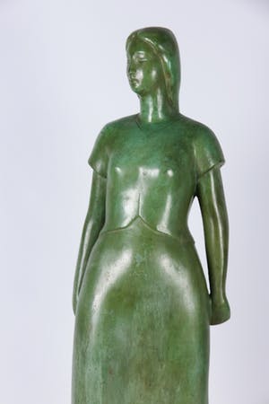 Raymond Glorie - Brons, Staande boerin (Groot) kopen? Bied vanaf 600!