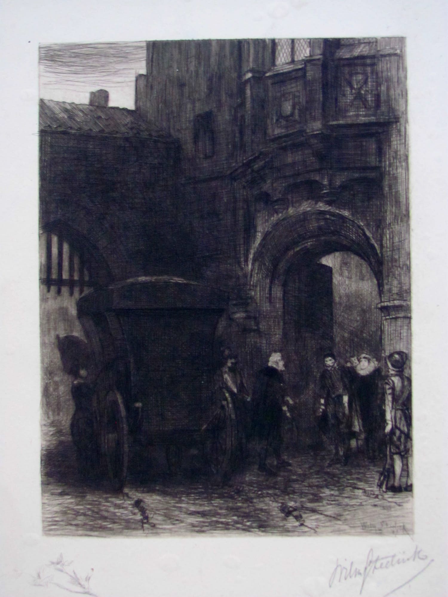 Willem Steelink (jr.) - potloodgesigneerde ets verkocht voor € 25!