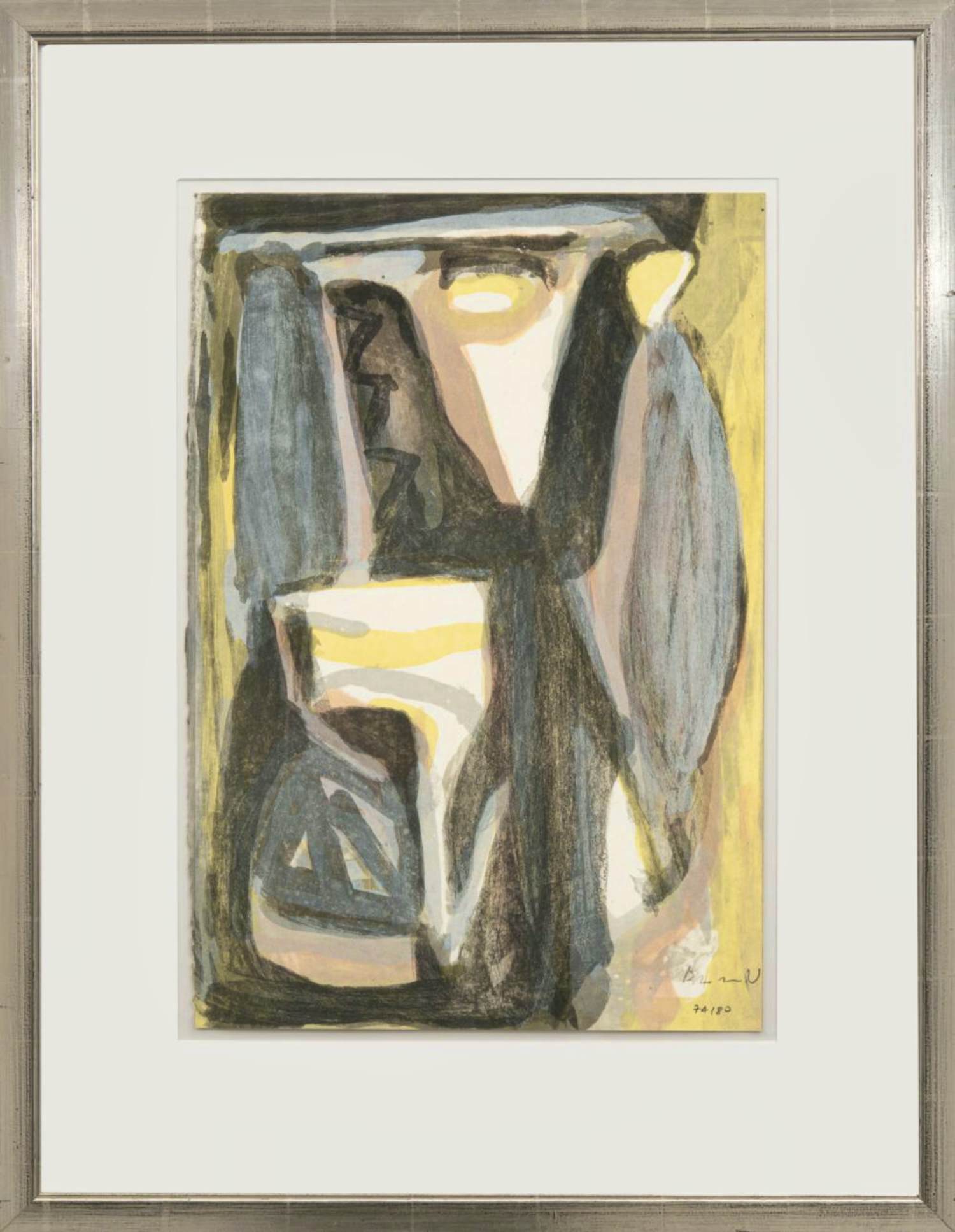 Buy Bram van Velde - kleurenlitho - gesigneerd -oplage 80 ex.? Bid from 525!