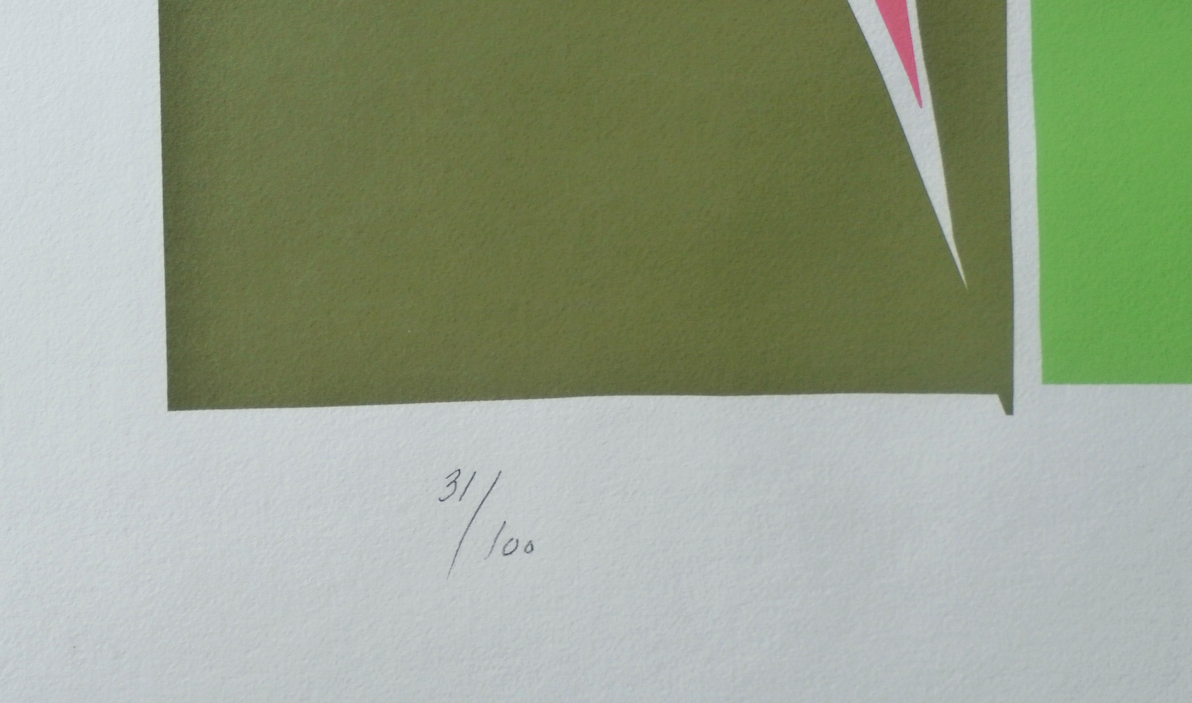 Richard Mortensen - Zeefdruk: Geometrisch abstracte compositie - 1981 kopen? Bied vanaf 100!