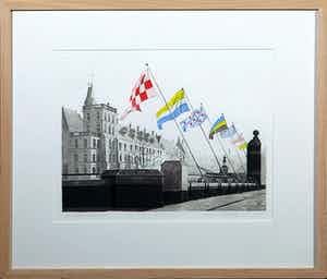 Wim Bettenhausen - Ets, Voorjaar in Den Haag - Ingelijst verkocht voor € 65!