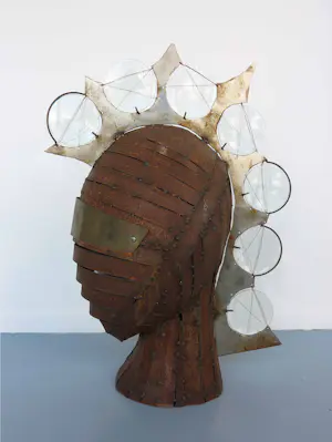 Rik van Rijswijk - Gemengde techniek (o.a. staal), Wachter kopen? Bied vanaf 200!