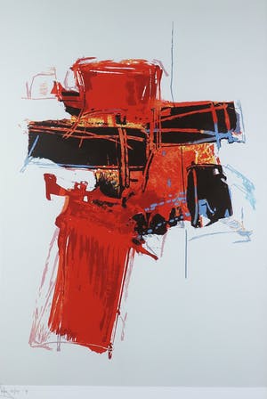 Arty Grimm - Zeefdruk, Zonder titel - Ingelijst kopen? Bied vanaf 60!