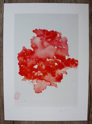 Buy Armando - Giclee: Komposition in Rot - 2015? Bid from 129!