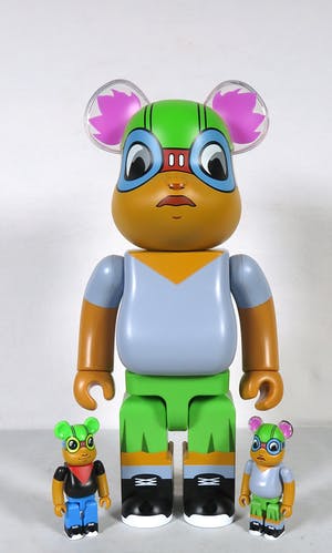 Hebru Brantley - Lil Mama Bearbrick 400% en Flyboy & Lil Mama 100% Bearbrick set kopen? Bied vanaf 1!