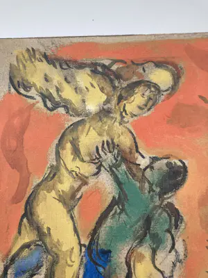 Marc Chagall - La lutte de Jakob et l'Ange kopen? Bied vanaf 40!