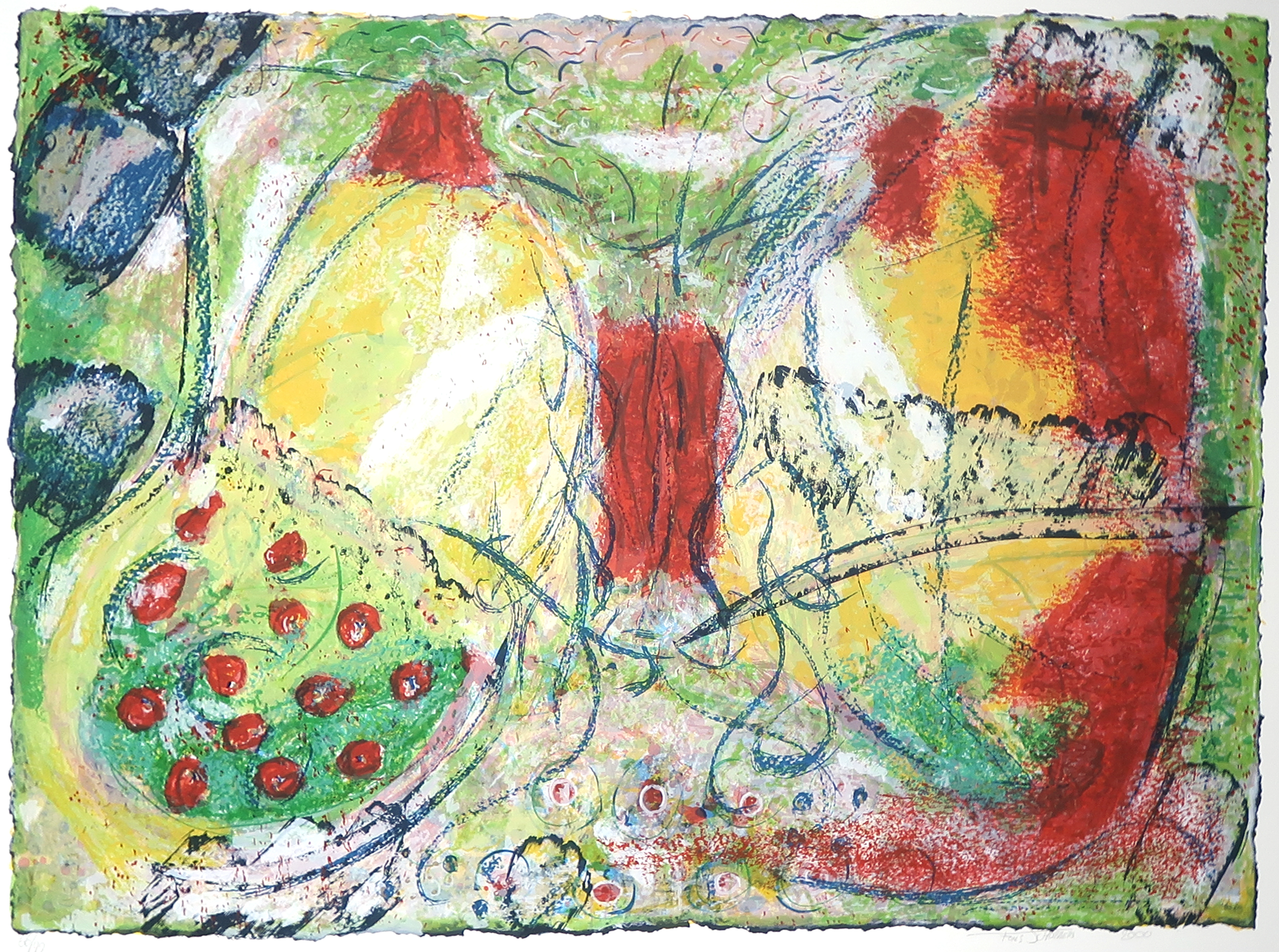 Fons Schobbers - Serie van drie zeefdrukken, Mariënlied (Zeer groot) kopen? Bied vanaf 50!