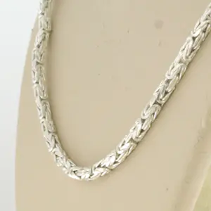 Zilveren koningsschakel collier – 60 cm lang - 20.1 gram kopen? Bied vanaf 160!