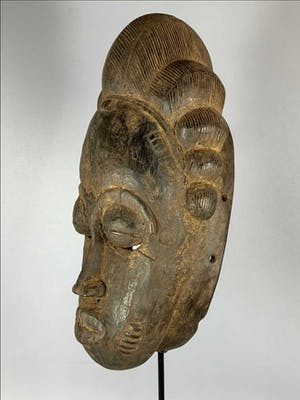 Baule - African Rare & Old Tribal Used Baule mask - Iv. Coast. kopen? Bied vanaf 65!