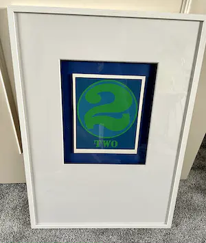 Buy Robert Indiana - Zeefdruk, Two (uit 'Numbers') - Ingelijst? Bid from 175!