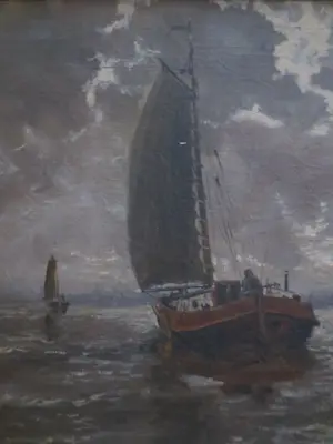 Willem Jansen - (1923-1992) Riviergezicht Dordrecht kopen? Bied vanaf 150!