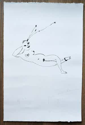 Jean Paul Franssens - # LIGGEND NAAKT # oplage 40 ex. Genummerd?gesigneerd, 1994, mint verkocht voor € 45!