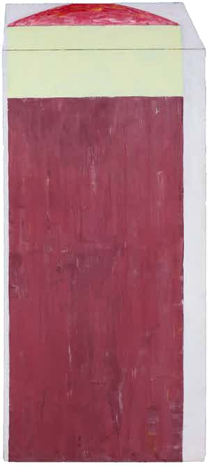 Jelis van Dolderen - Gemengde techniek op doek, Zonder titel (Zeer groot) verkocht voor € 350!