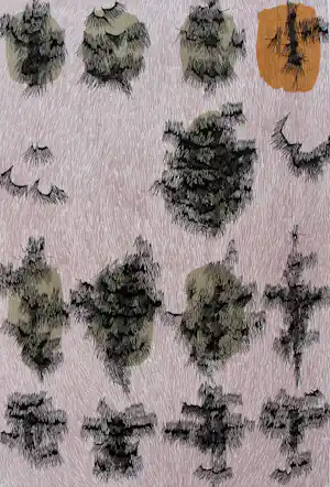 Yoshiko Noma - Litho: Sous les arbres vendu pour 75€ !